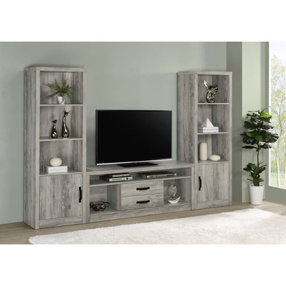 Grey Engineered Wood TV Stand 50-59 Inch Media Center