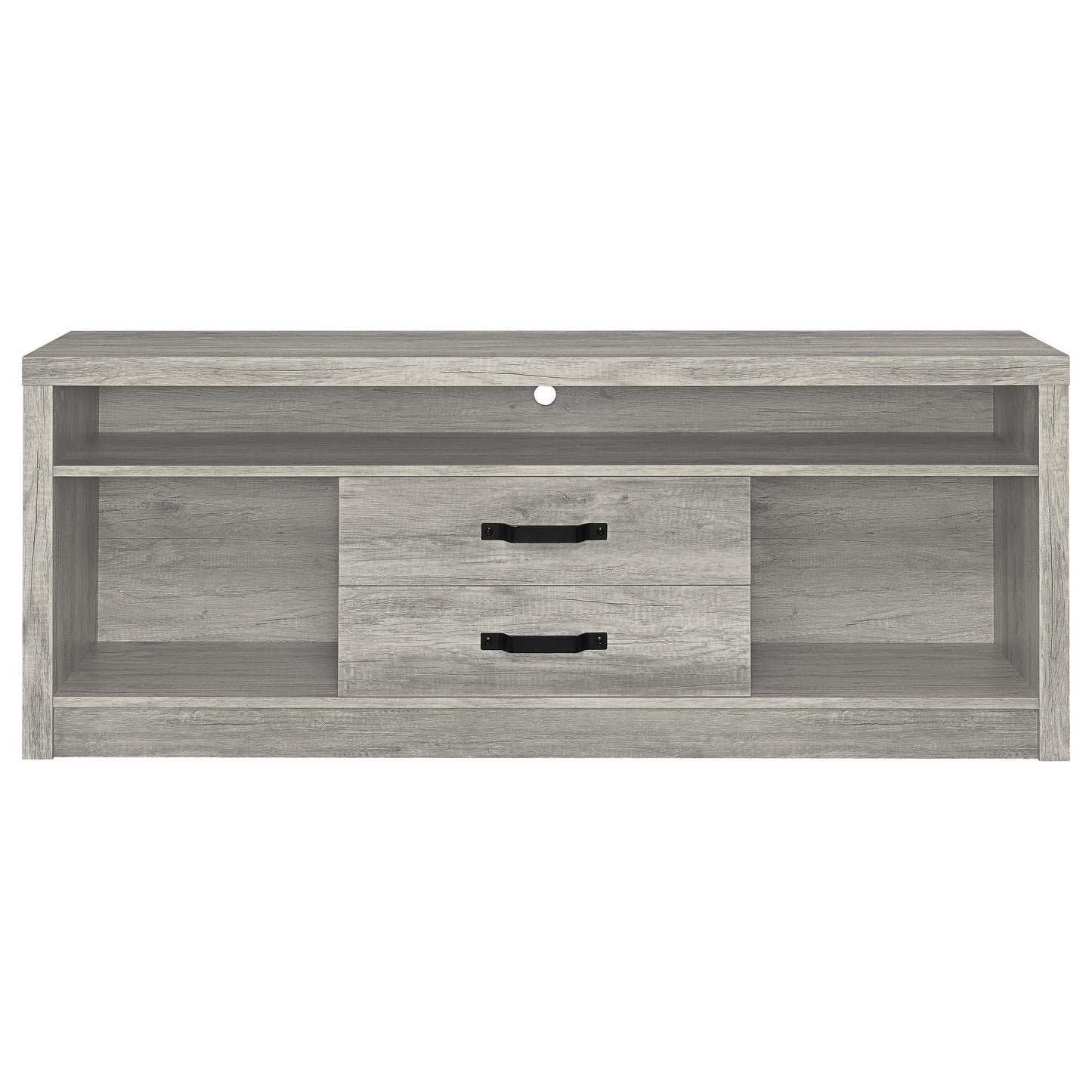 Grey Engineered Wood TV Stand 50-59 Inch Media Center