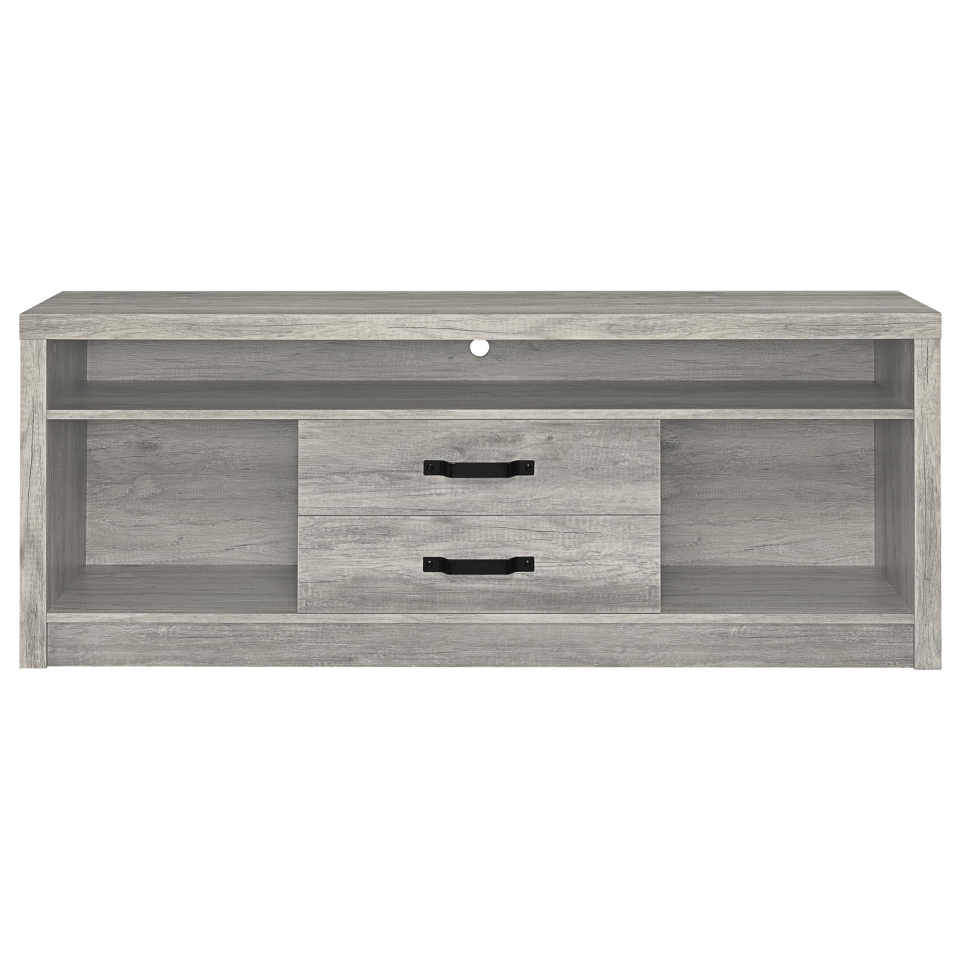 Grey Engineered Wood TV Stand 50-59 Inch Media Center