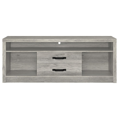 Grey Engineered Wood TV Stand 50-59 Inch Media Center
