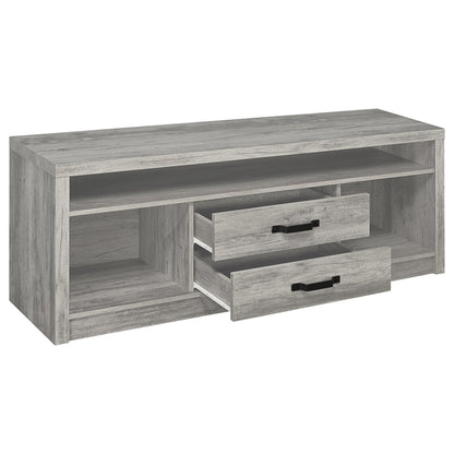 Grey Engineered Wood TV Stand 50-59 Inch Media Center