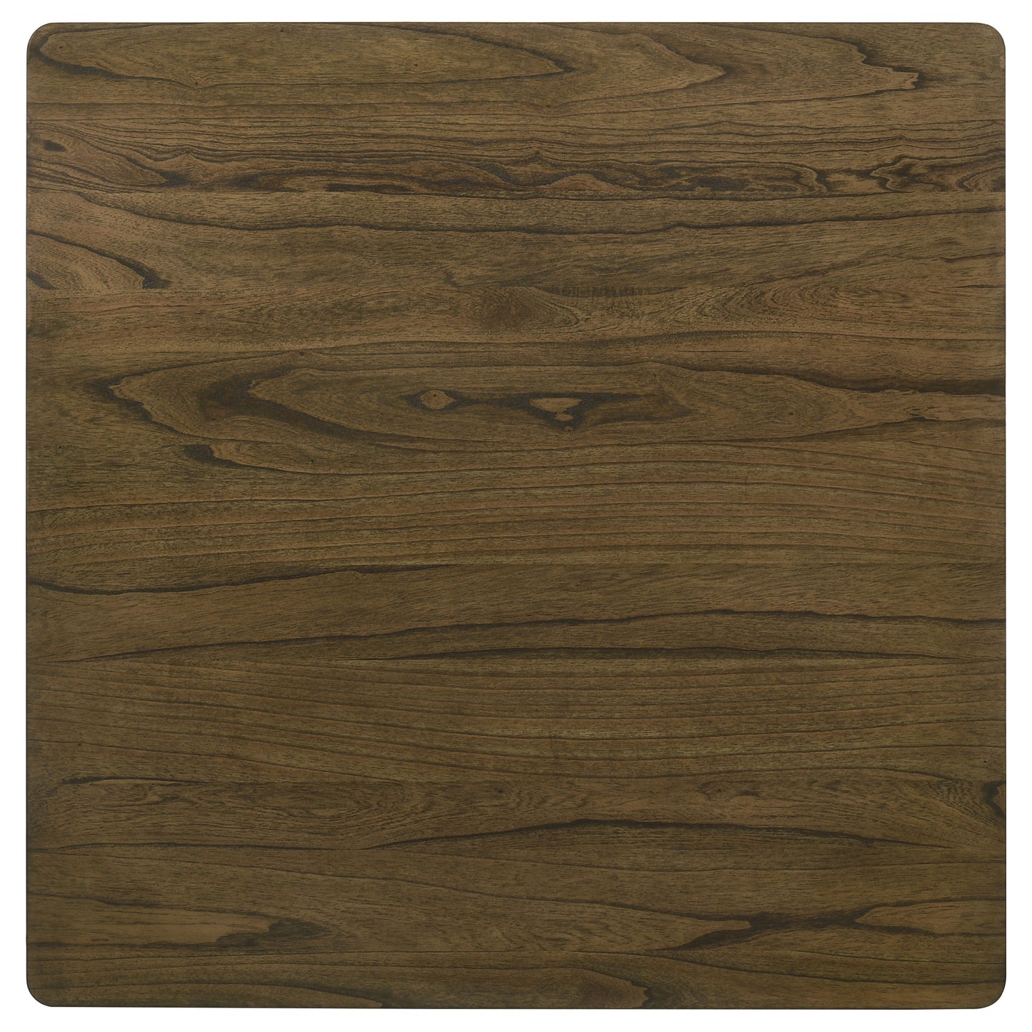 Square Brown Dining Table, 47-inch Square Counter Height