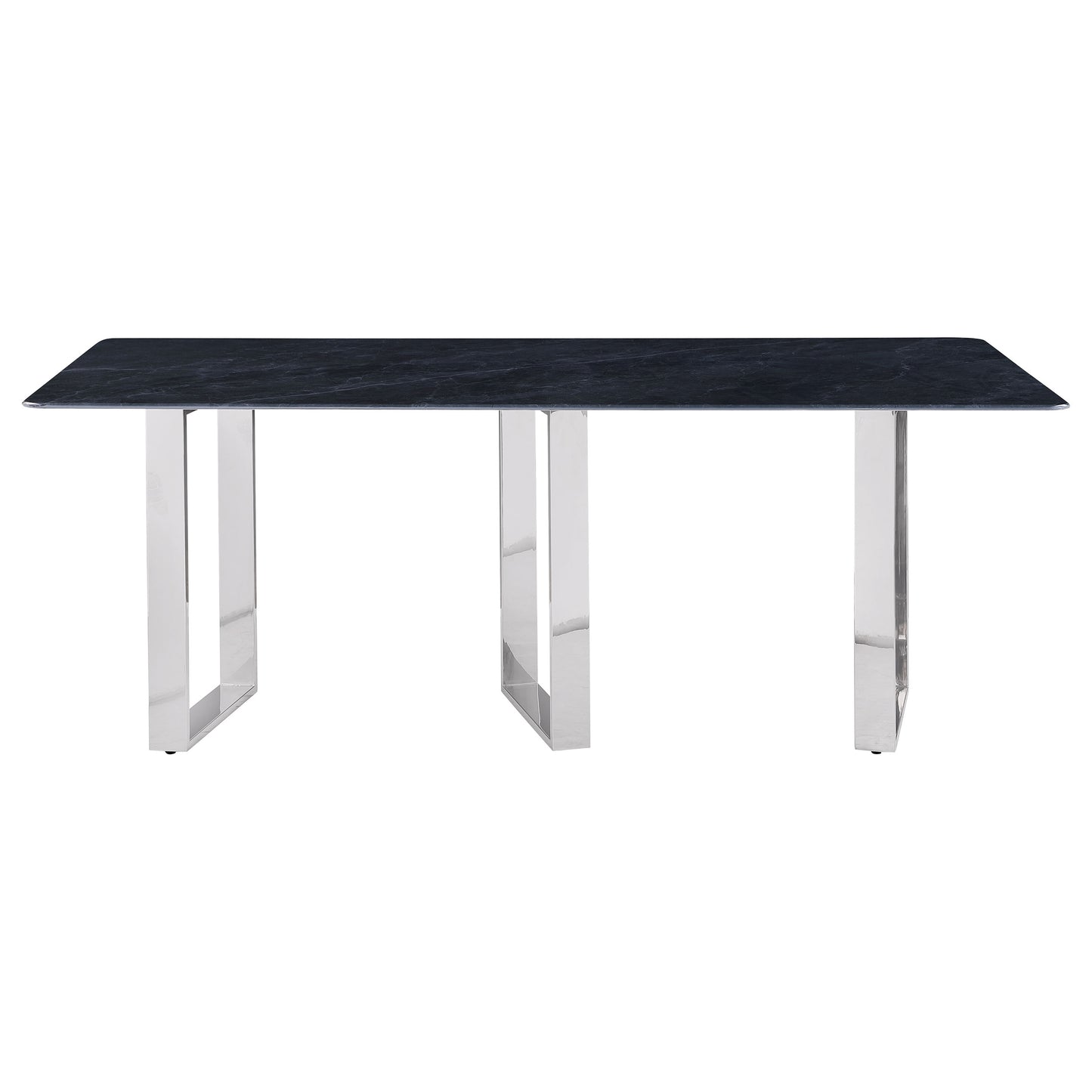 Grey Sintered Stone Rectangular Dining Table for Modern Dining Rooms