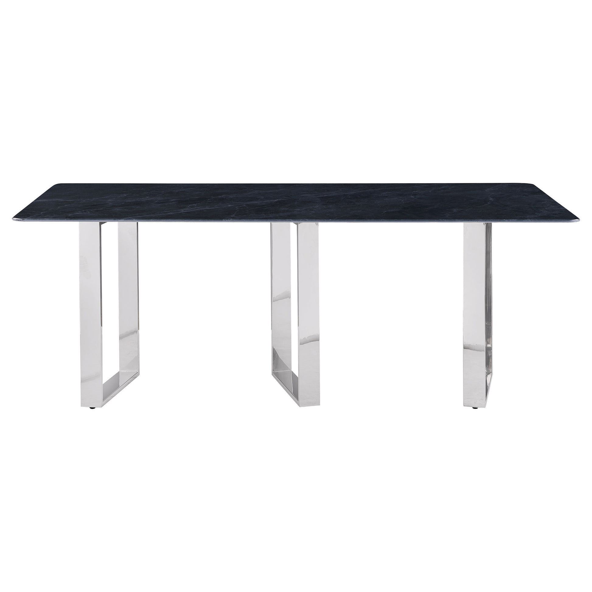Grey Sintered Stone Rectangular Dining Table for Modern Dining Rooms