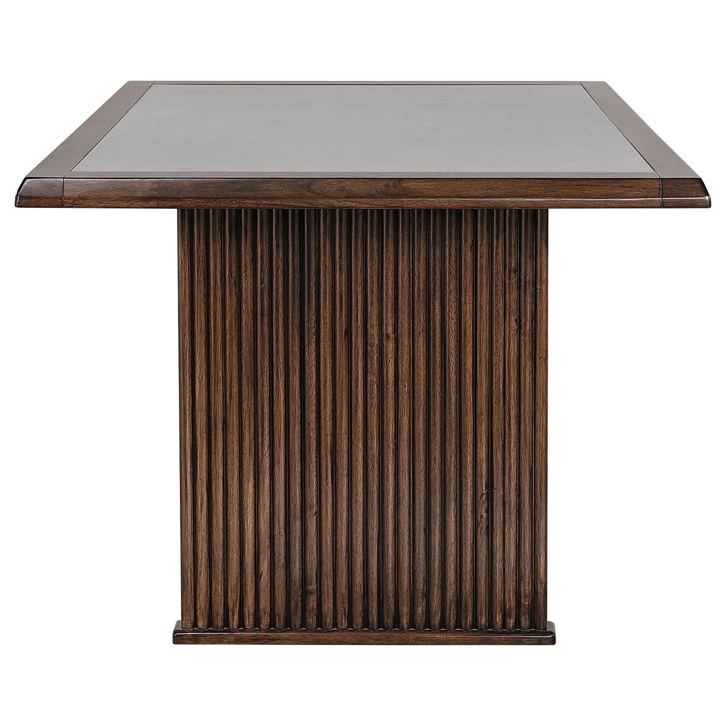 Brown Rectangular Dining Table - Seats 4