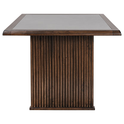 Brown Rectangular Dining Table - Seats 4