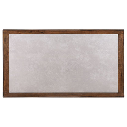Brown Rectangular Dining Table - Seats 4