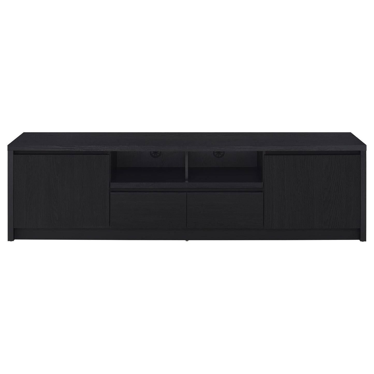 Sloat Black 3-Piece Entertainment Center - TV Stand & Towers