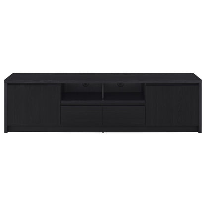 Sloat Black 3-Piece Entertainment Center - TV Stand & Towers