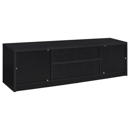 Sloat Black 3-Piece Entertainment Center - TV Stand & Towers