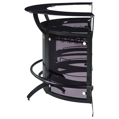 Black Metal Bar Table - 3 Piece Contemporary Design for Dining Room