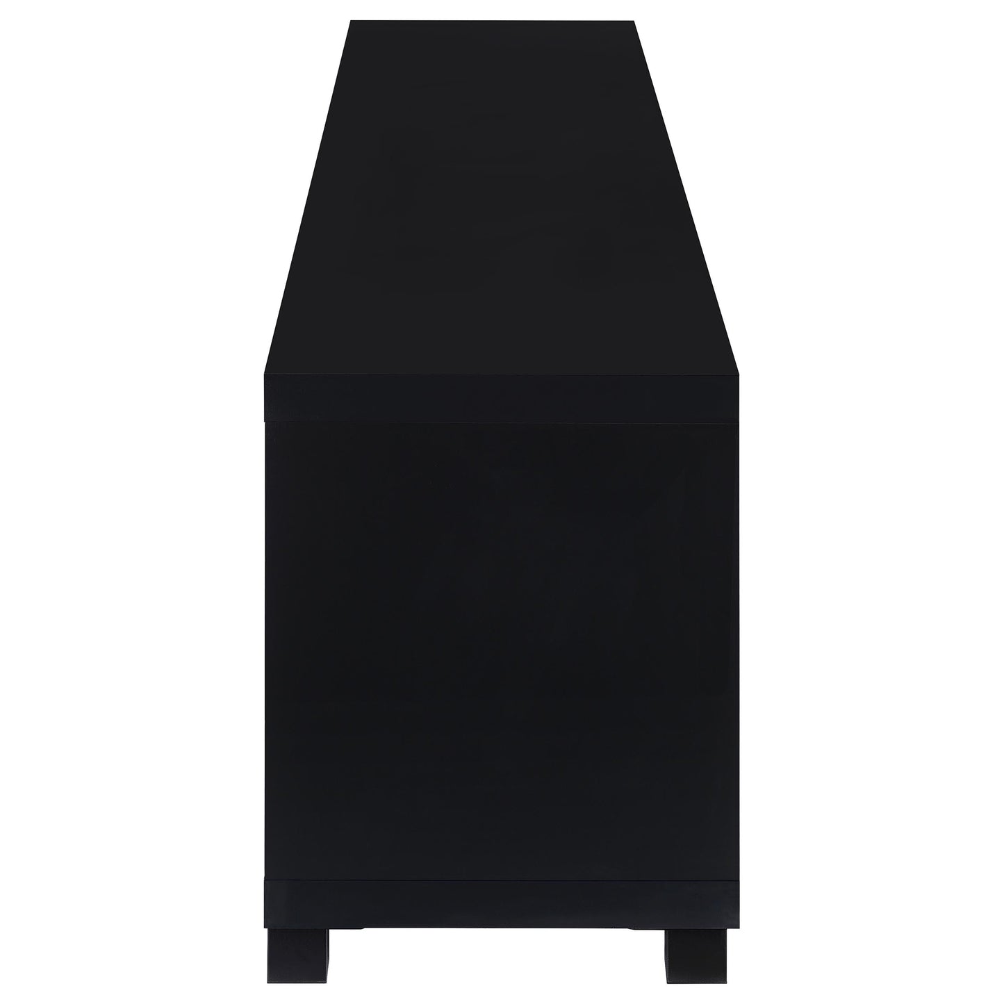 Black 3-Piece TV Stand & Media Towers - 79 Inch Storage