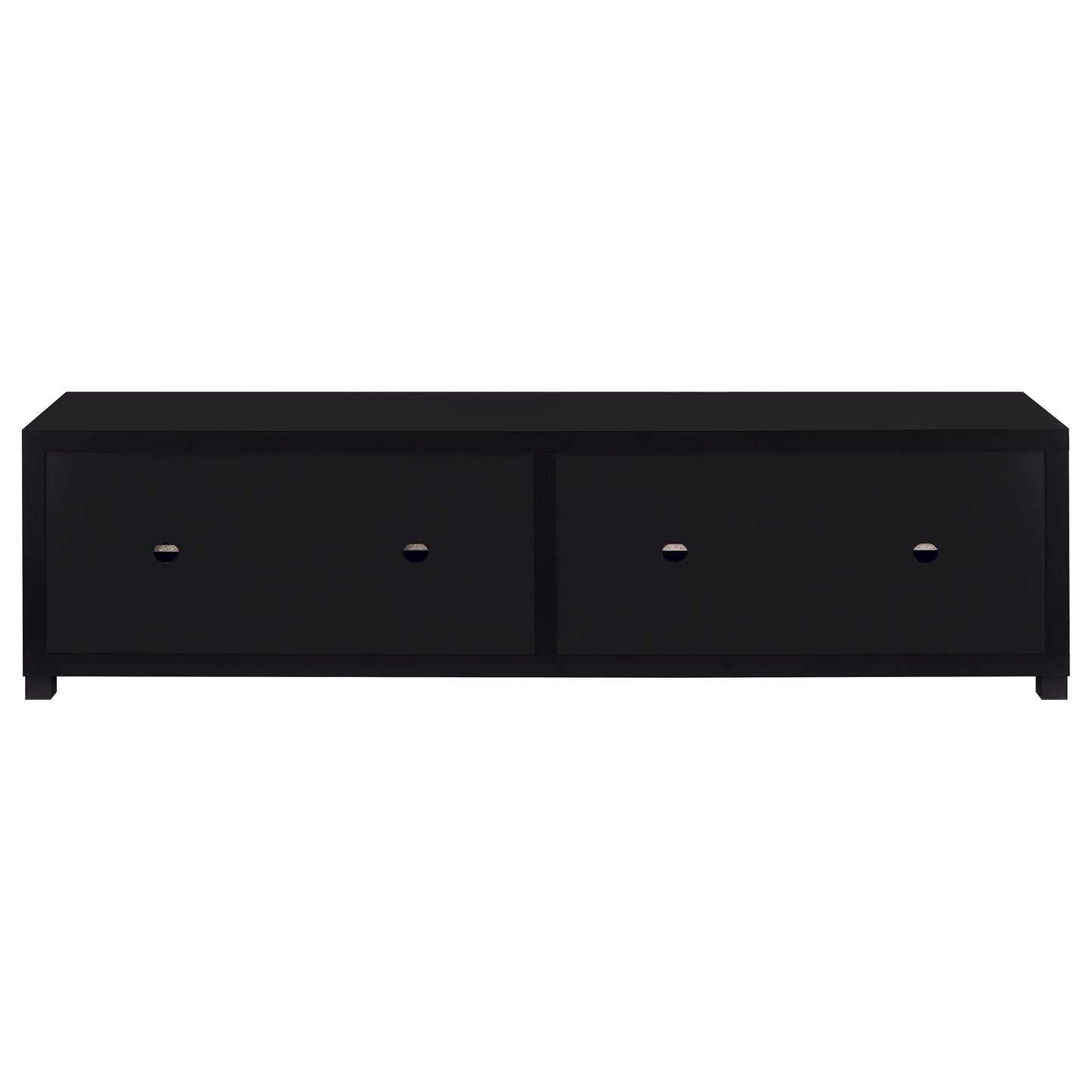Black 3-Piece TV Stand & Media Towers - 79 Inch Storage