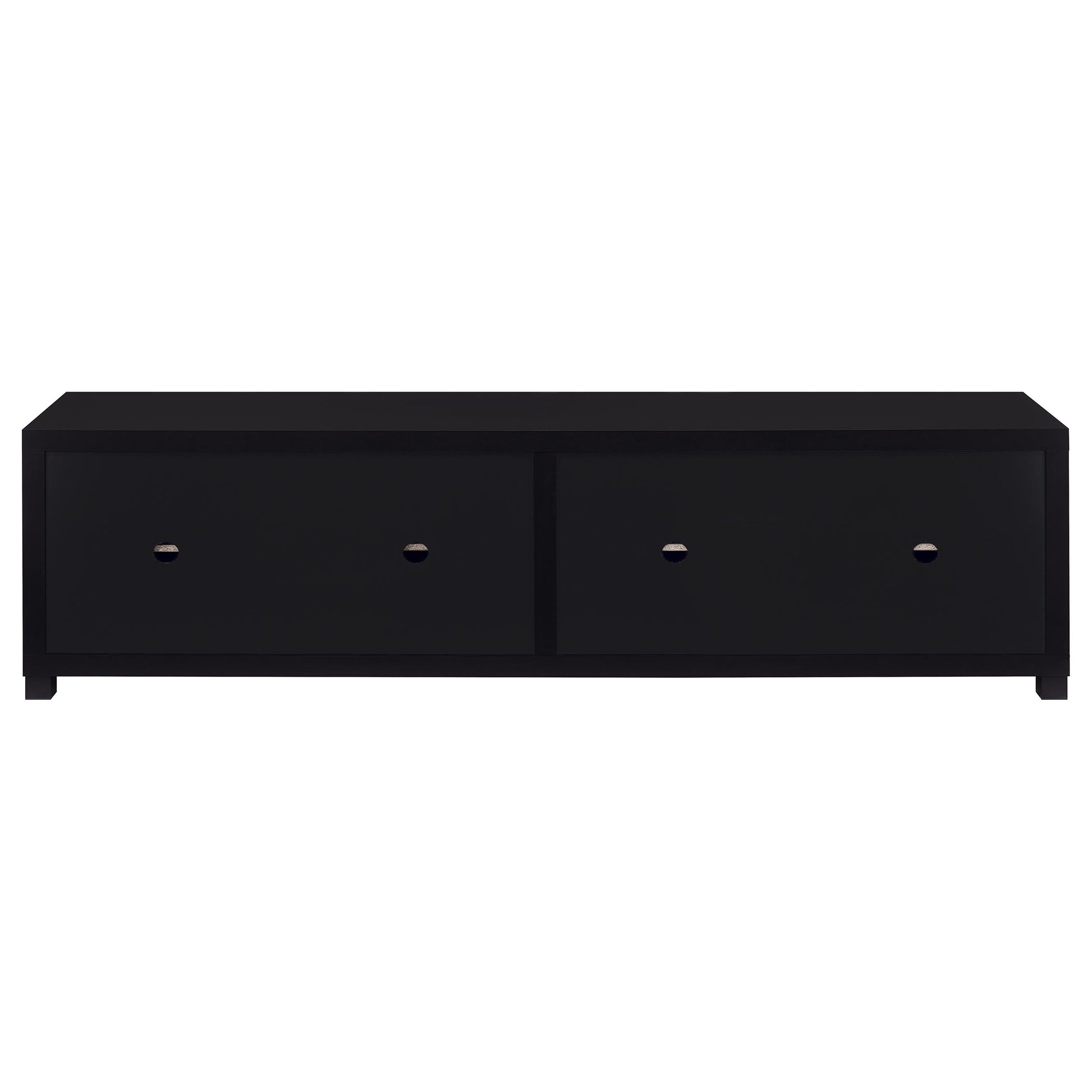 Black 3-Piece TV Stand & Media Towers - 79 Inch Storage