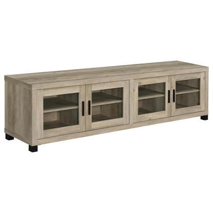 Natural Engineered Wood 6 Piece Sectional Sofa