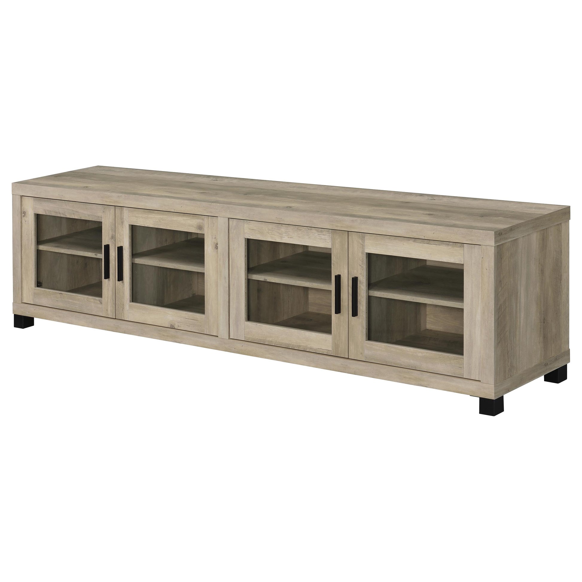 Natural Engineered Wood 6 Piece Sectional Sofa