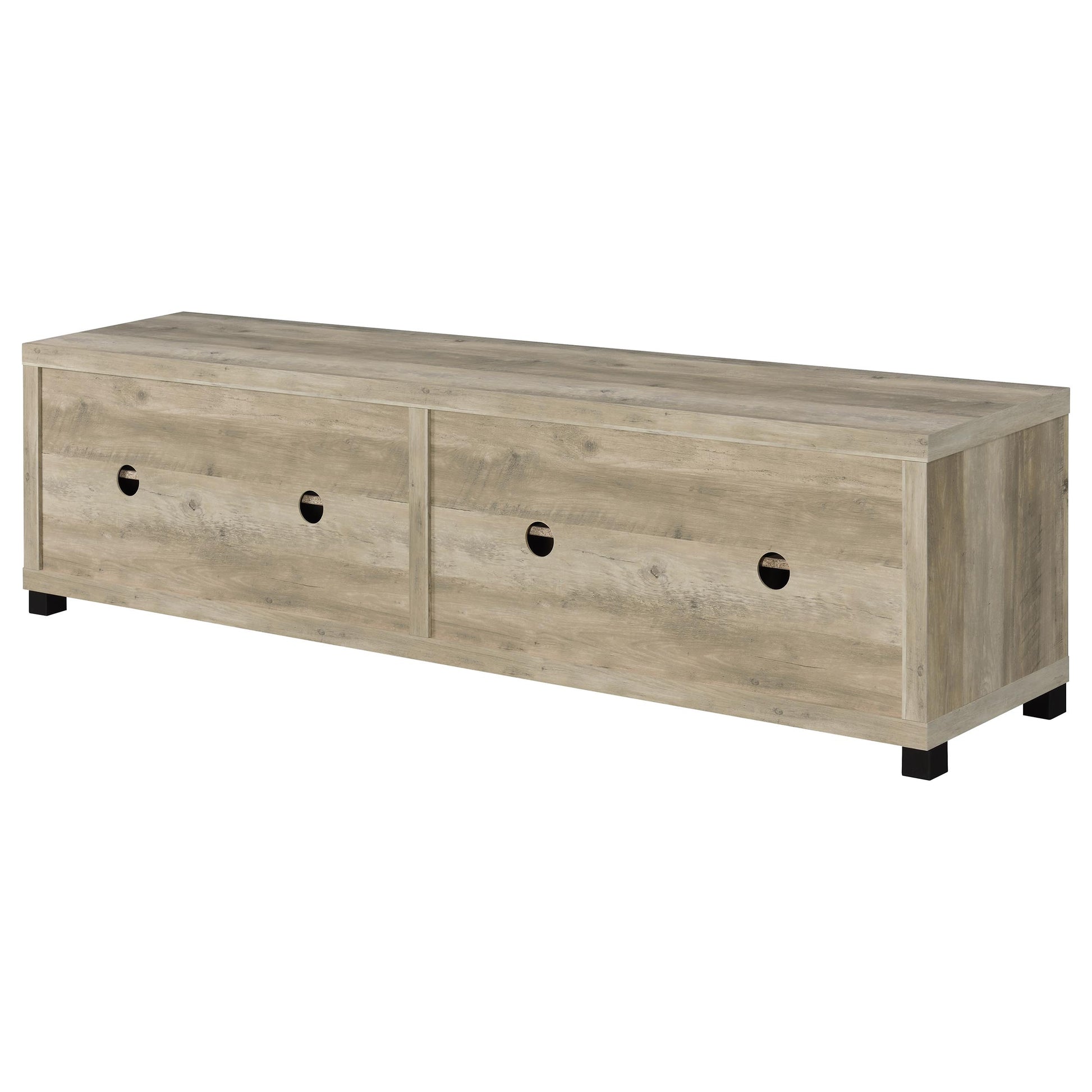 Natural Engineered Wood 6 Piece Sectional Sofa