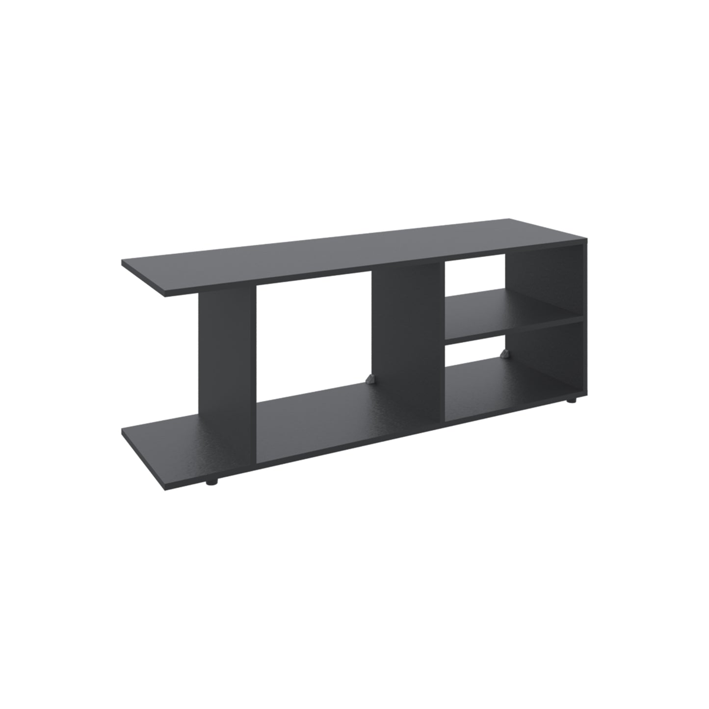 65 Inch TV Stand Black Modern Entertainment Center