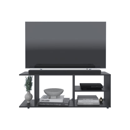 65 Inch TV Stand Black Modern Entertainment Center