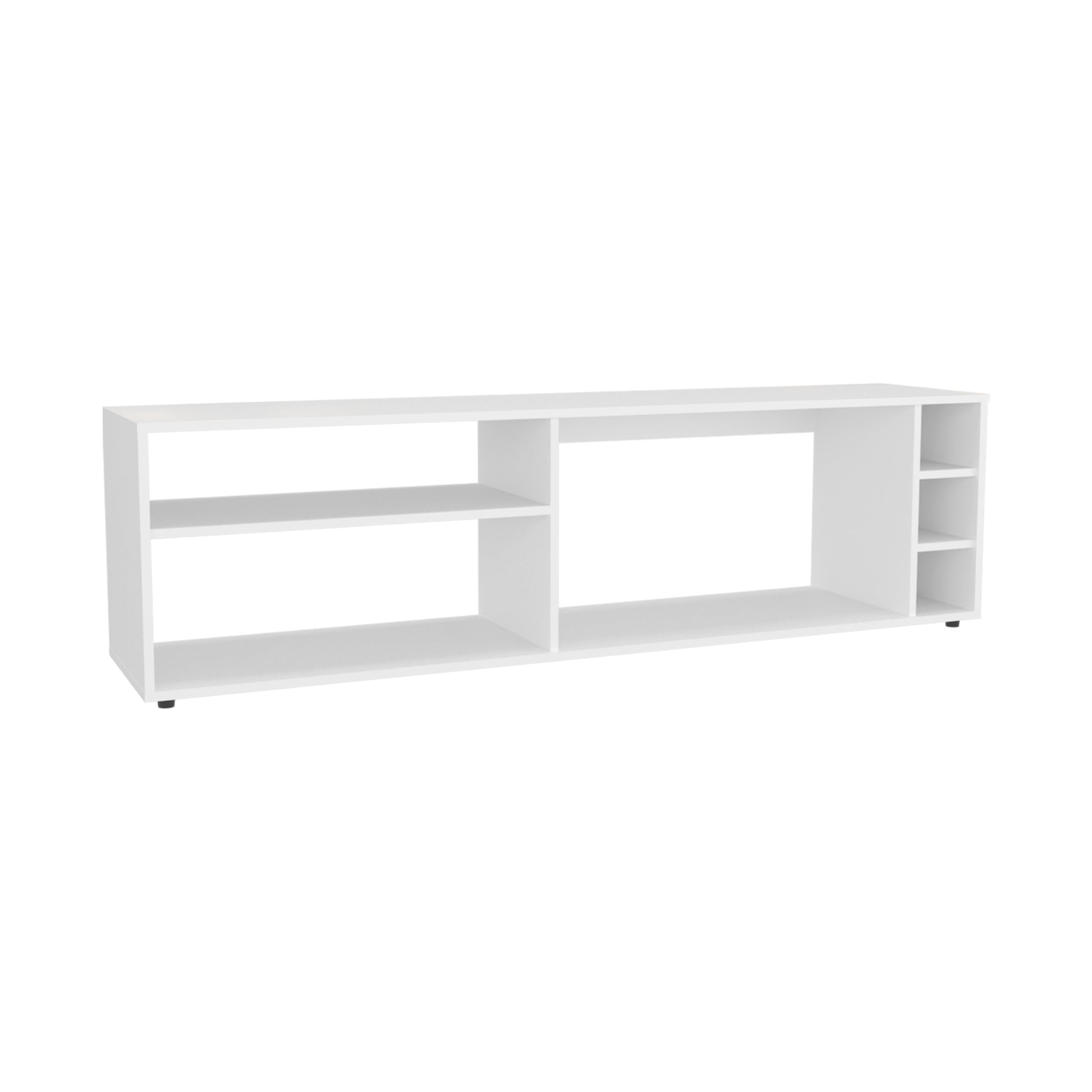 Suxta 63" Tv Stand - White with Storage & Cable Management