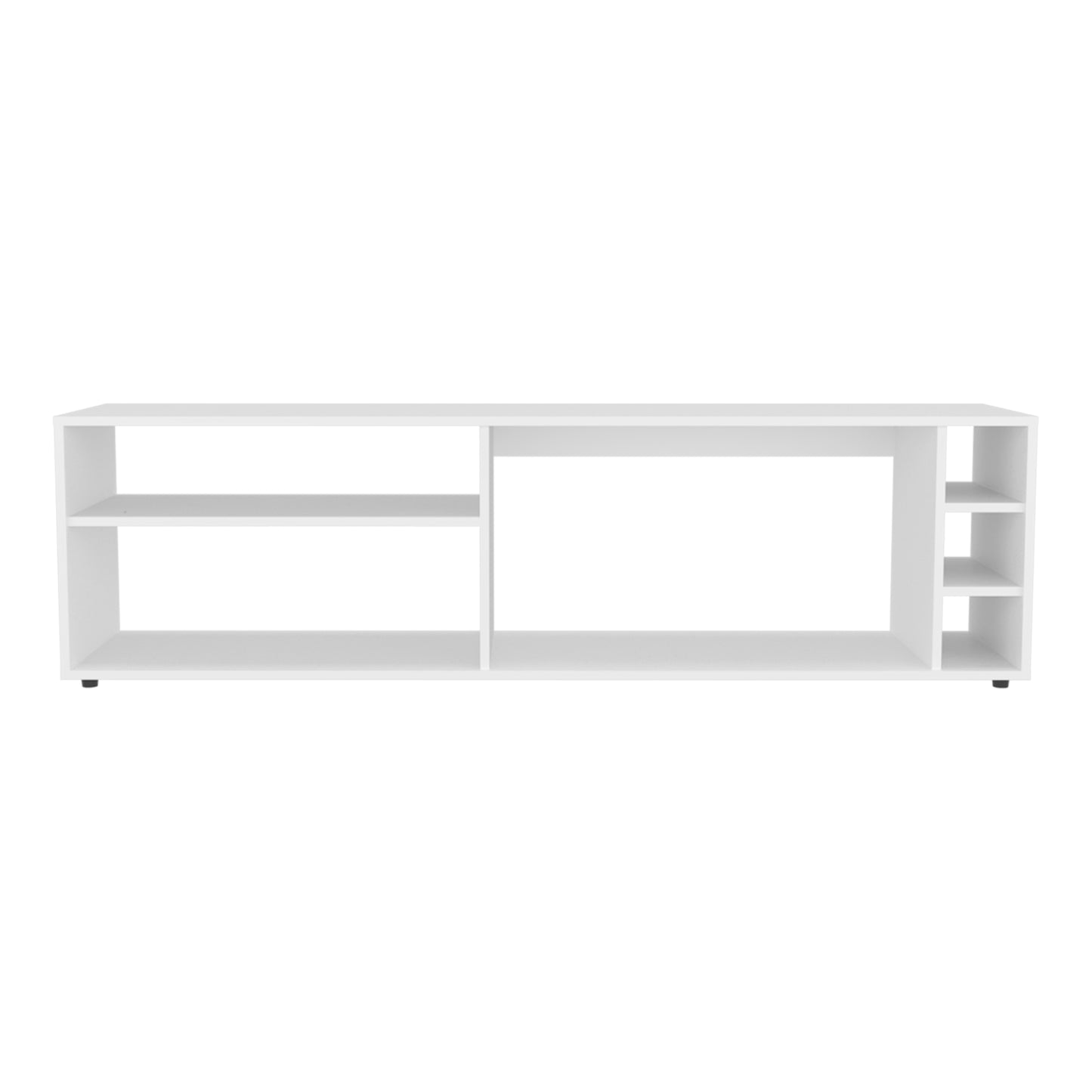 Suxta 63" Tv Stand - White with Storage & Cable Management