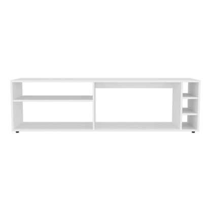 Suxta 63" Tv Stand - White with Storage & Cable Management