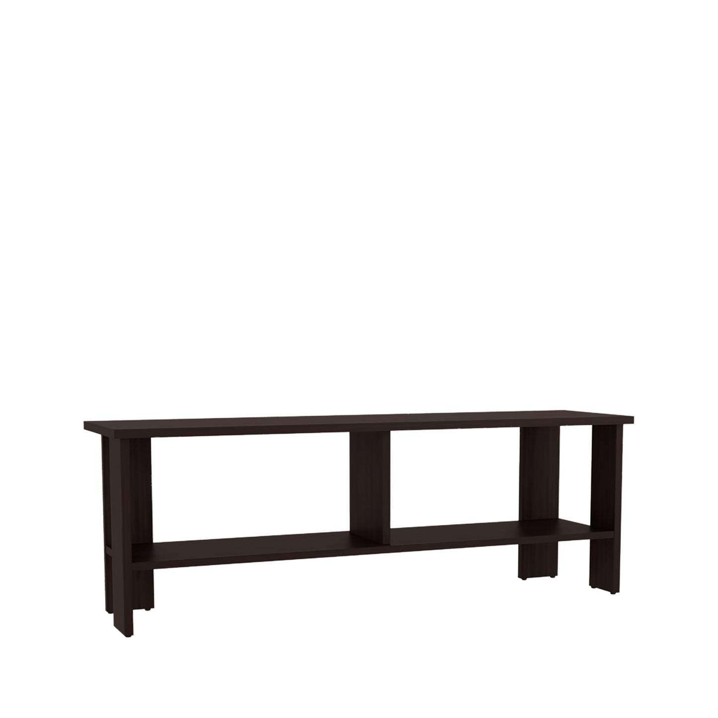 Dark Walnut TV Stand - 47" Wide for Living Room