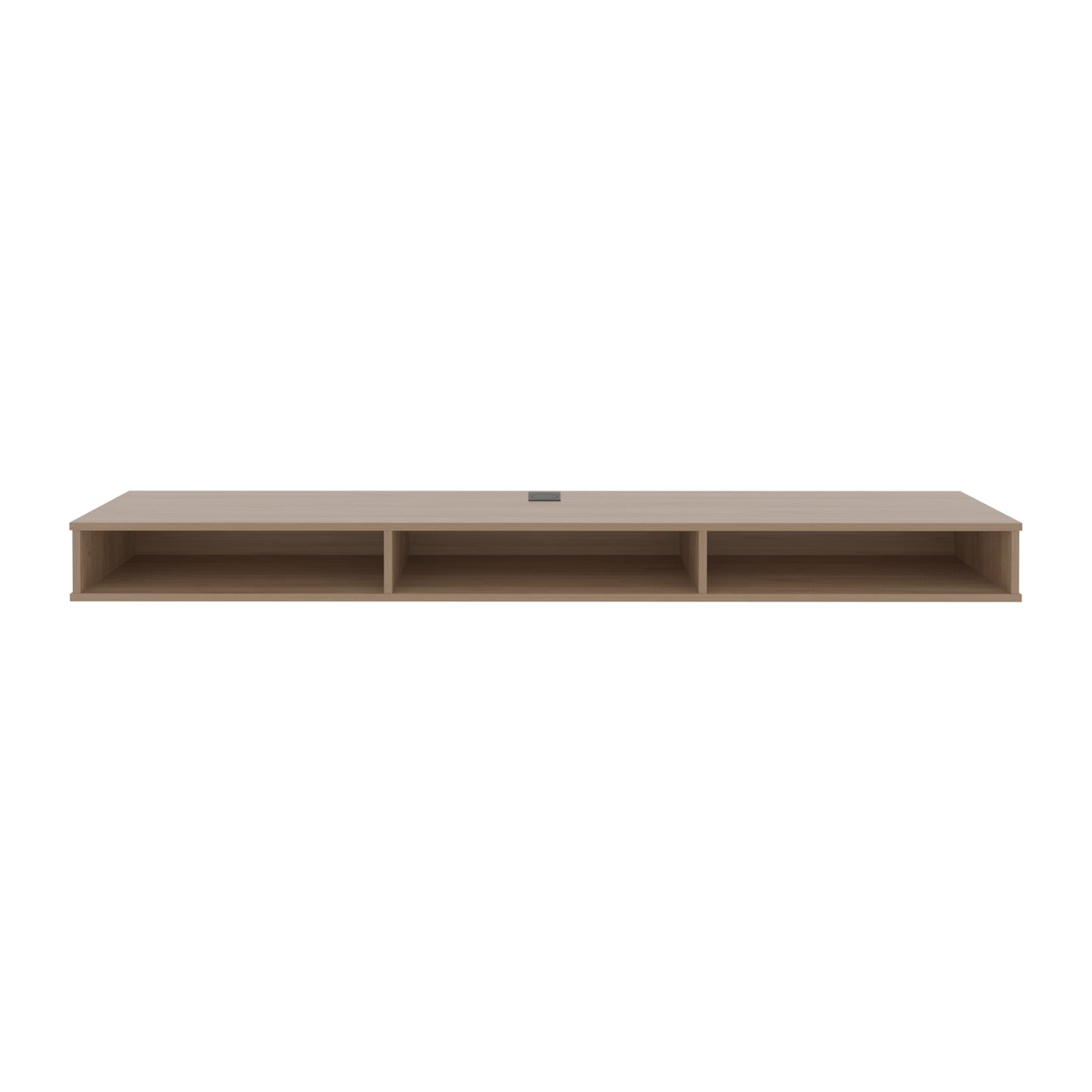 71" Wide Floating TV Stand - Oak Media Console