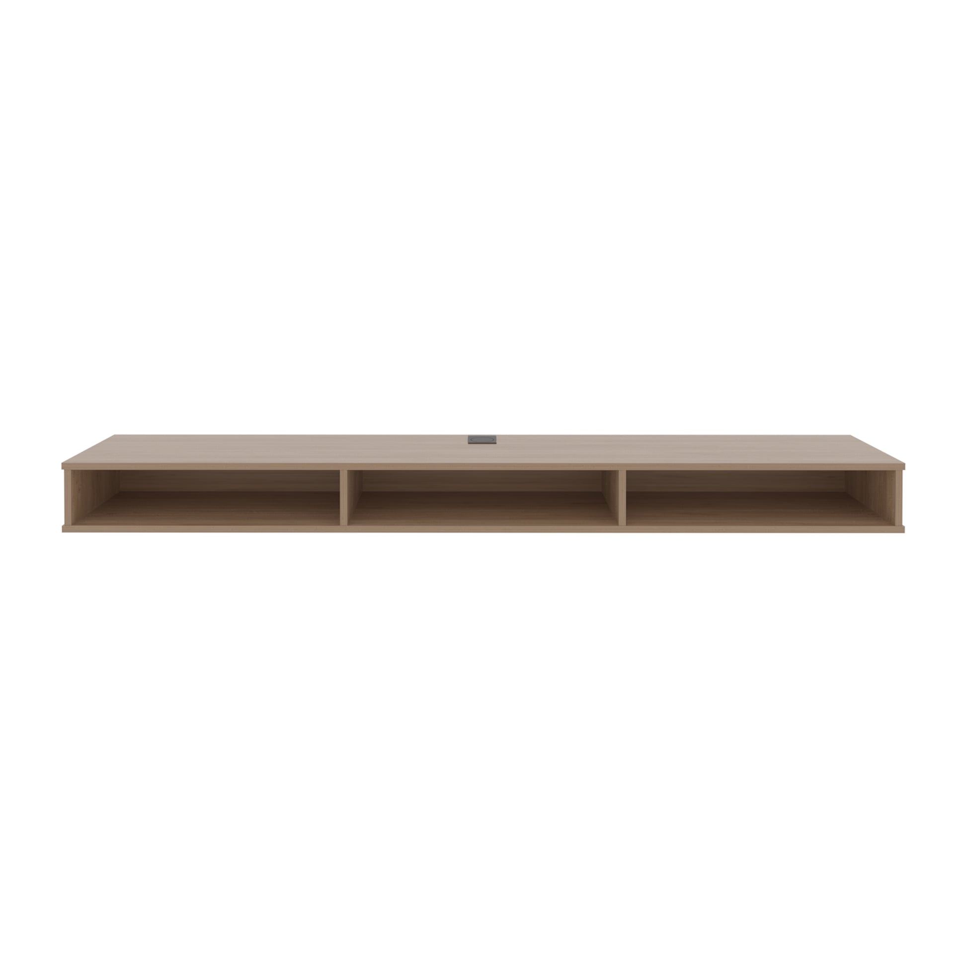 71" Wide Floating TV Stand - Oak Media Console