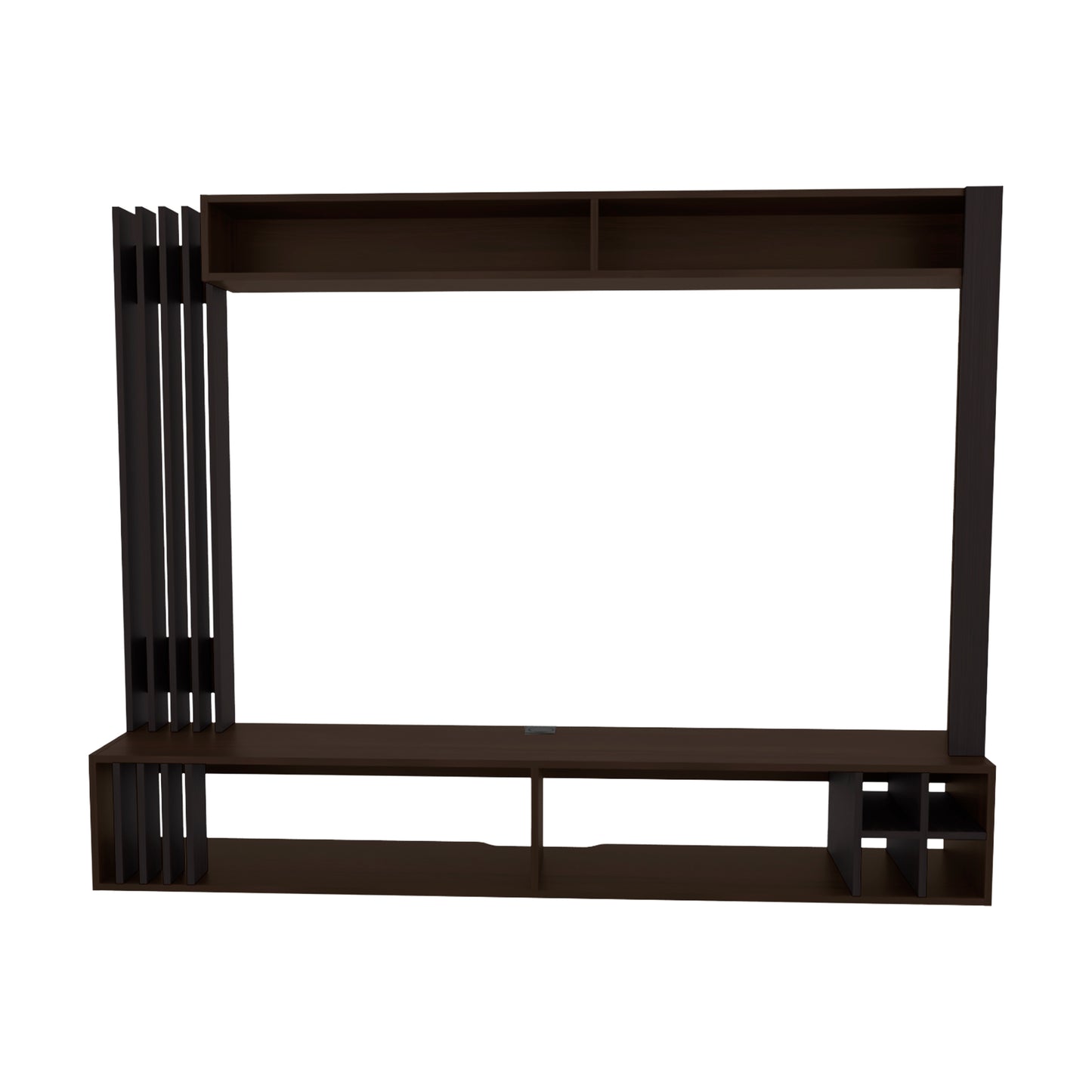 Bremmen Entertainment Center - Walnut TV Stand with Storage