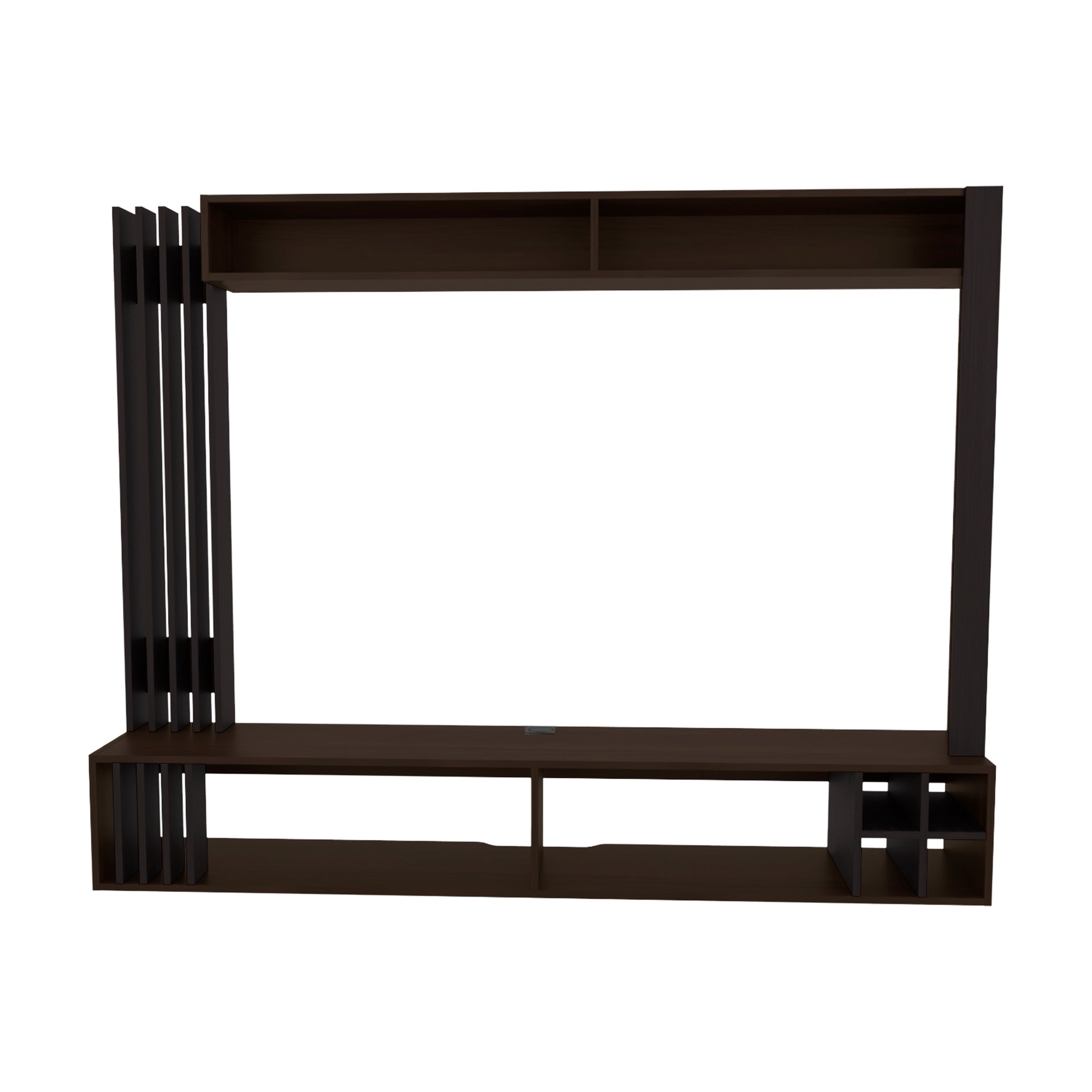 Bremmen Entertainment Center - Walnut TV Stand with Storage