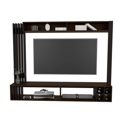 Bremmen Entertainment Center - Walnut TV Stand with Storage