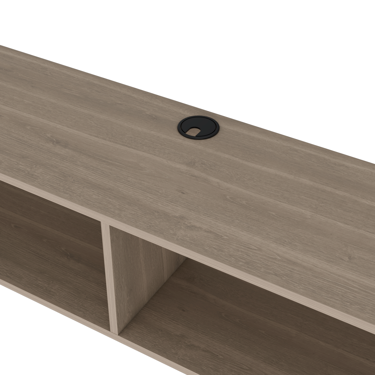 Floating TV Stand - White Oak, 60-69 Inch TVs for Living Room