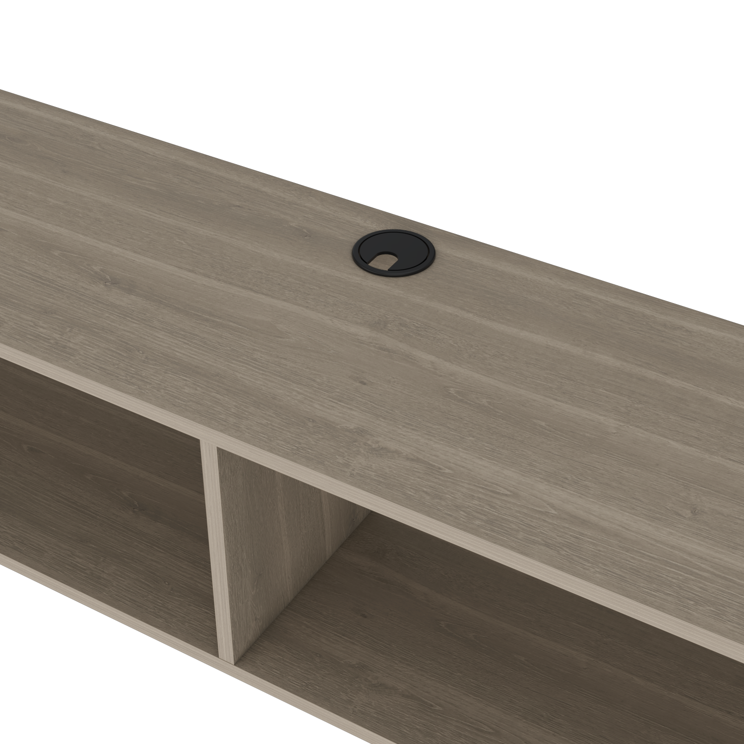 Floating TV Stand - White Oak, 60-69 Inch TVs for Living Room