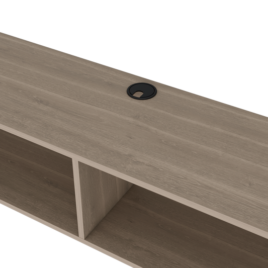 Floating TV Stand - White Oak, 60-69 Inch TVs for Living Room