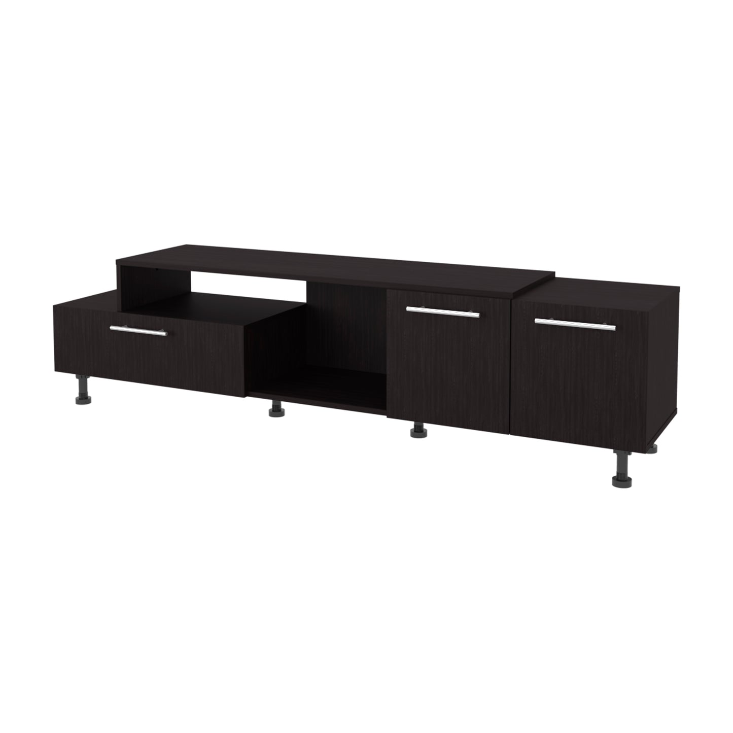 Black Engineered Wood TV Stand - 50-59 Inch TVs