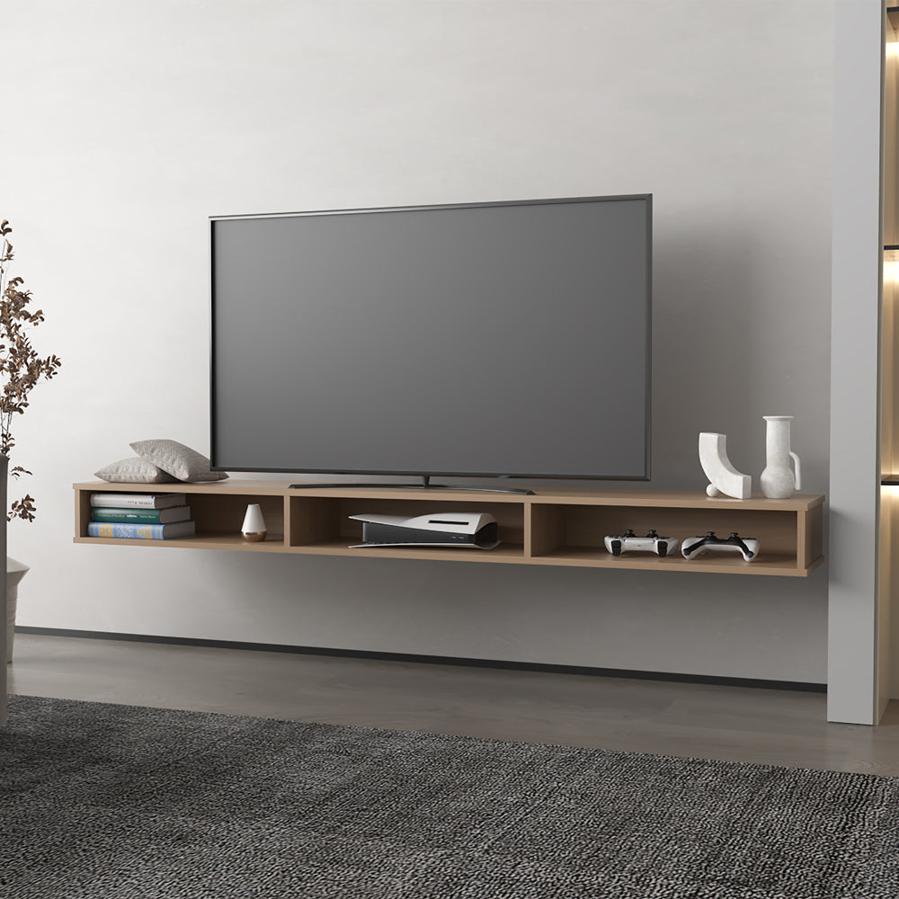Manter Wall-Mounted Tv Stand, Living Room, Macadamia