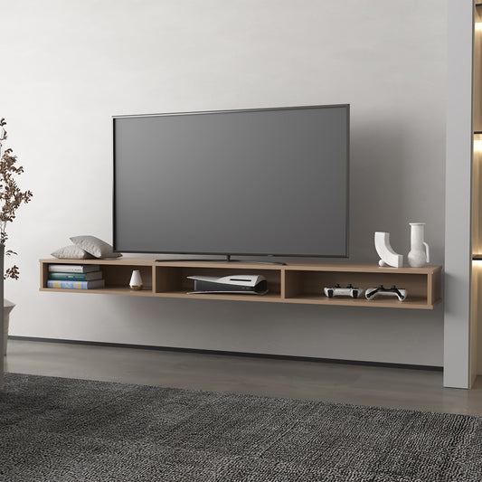 Manter Wall-Mounted Tv Stand, Living Room, Macadamia