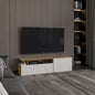 Tv Stand 60" TV Capacity,2 Doors, 4 Shelves