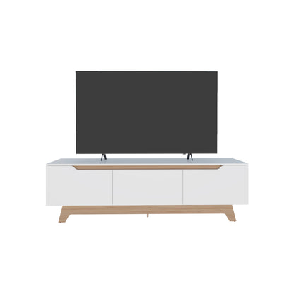 Multi-Color TV Stand with 2 Doors & 1 Drawer for Living Room