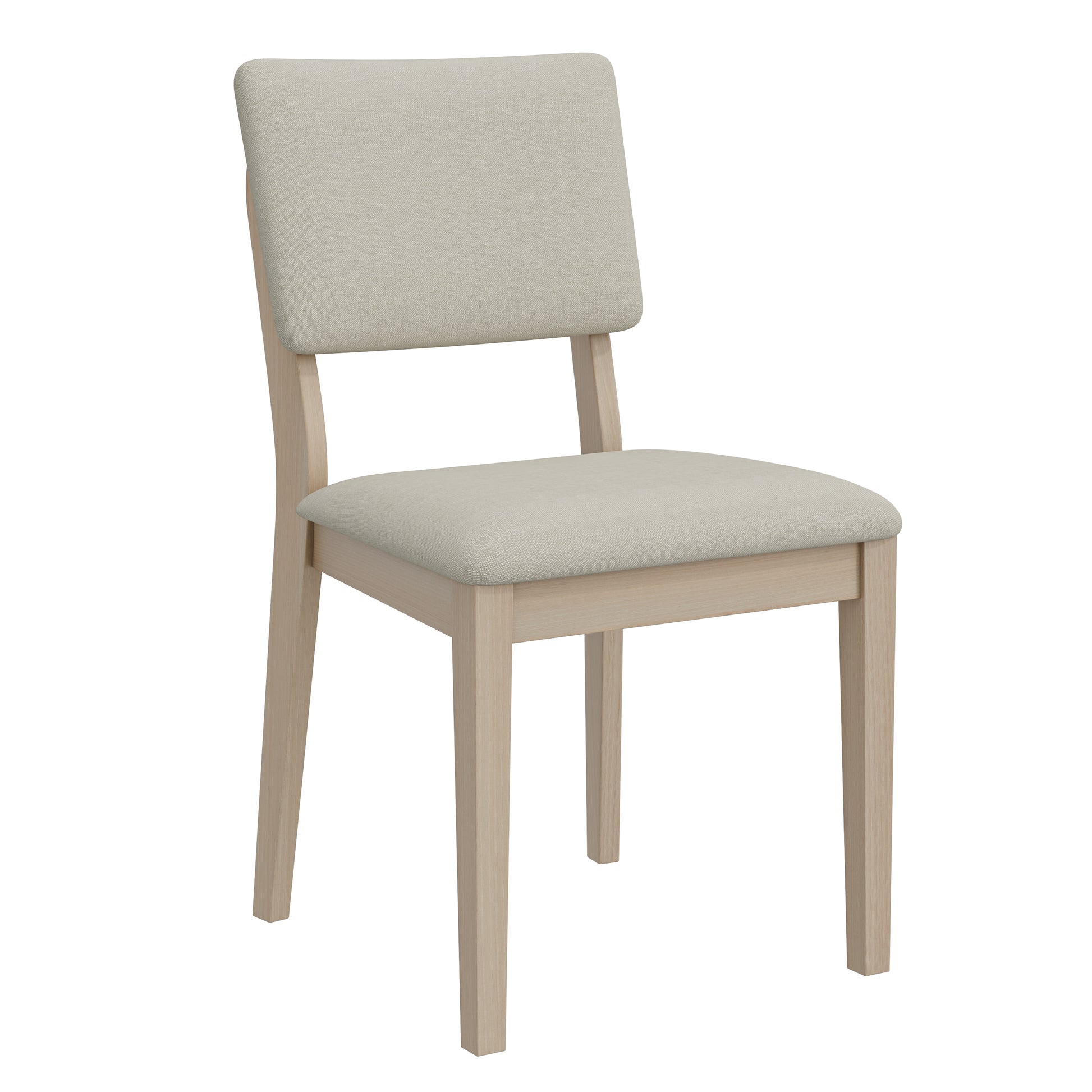 Gray Solid Wood Dining Chairs - Set of 2 for Dining Room