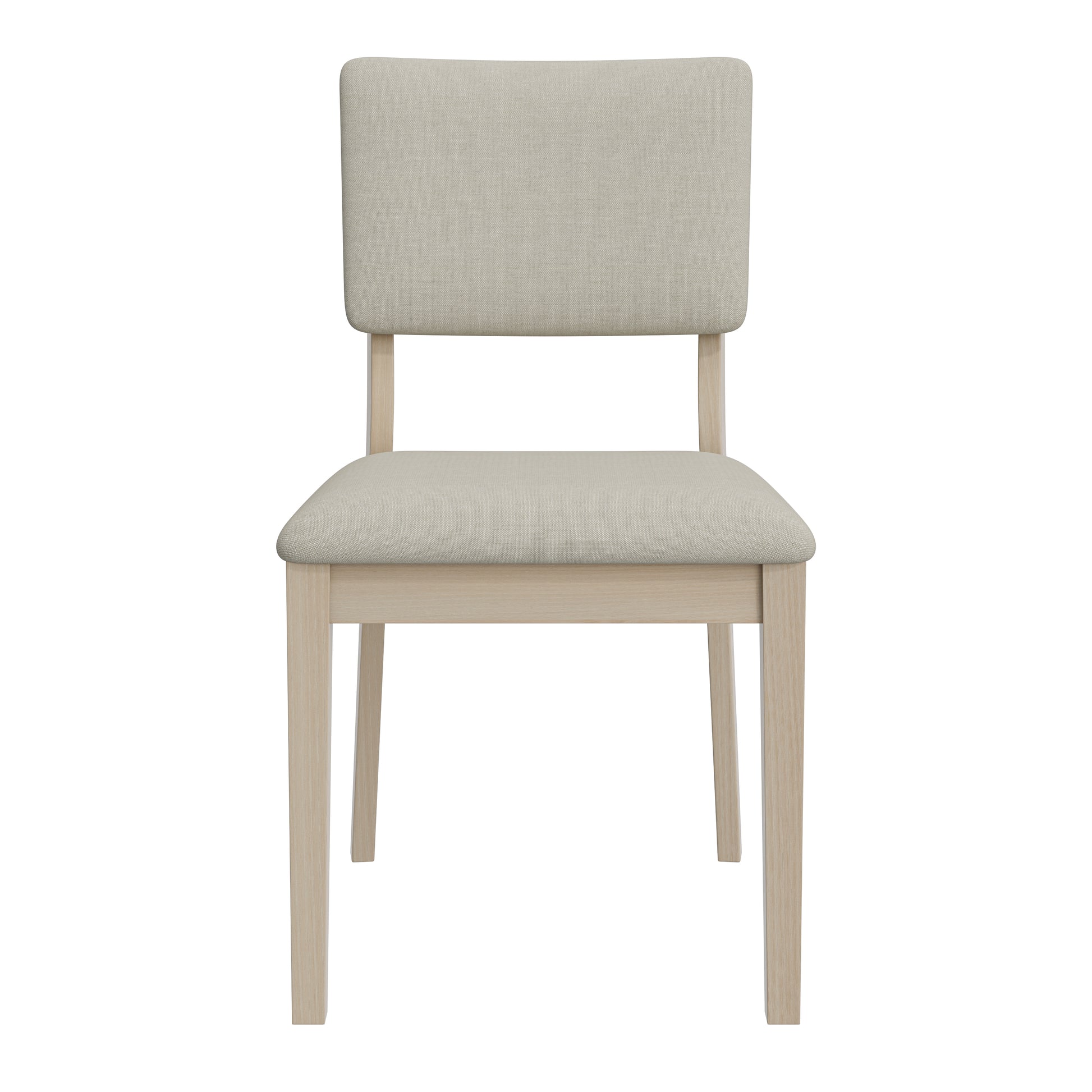 Gray Solid Wood Dining Chairs - Set of 2 for Dining Room