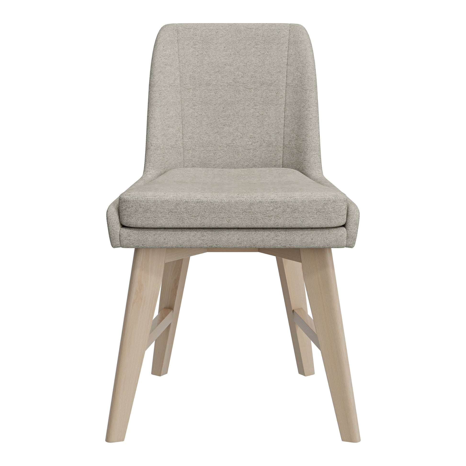 Linen Armless Dining Chairs - Set of 2 for Dining Room