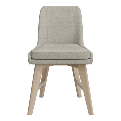 Linen Armless Dining Chairs - Set of 2 for Dining Room