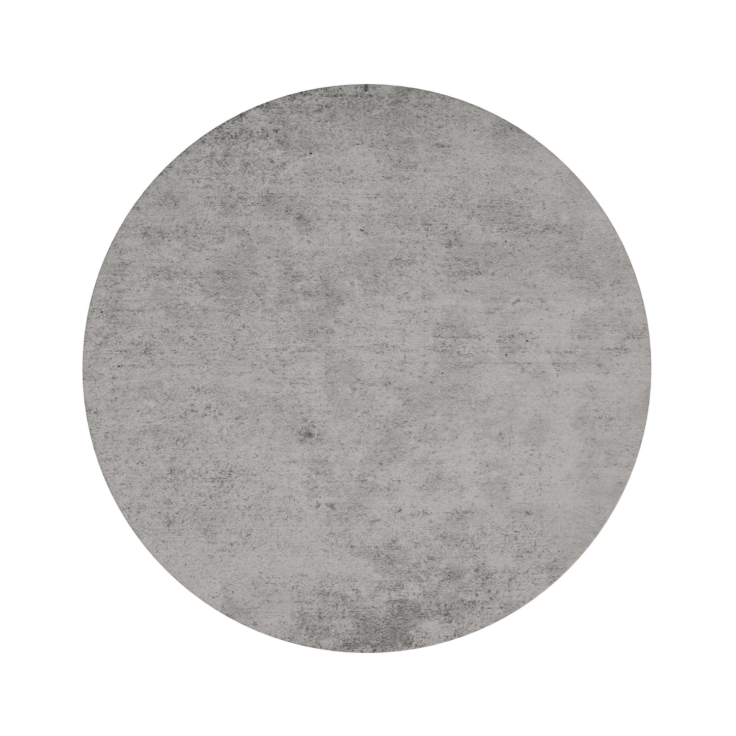 Cement Grey Round Dining Table - 36 Inch for Dining Room