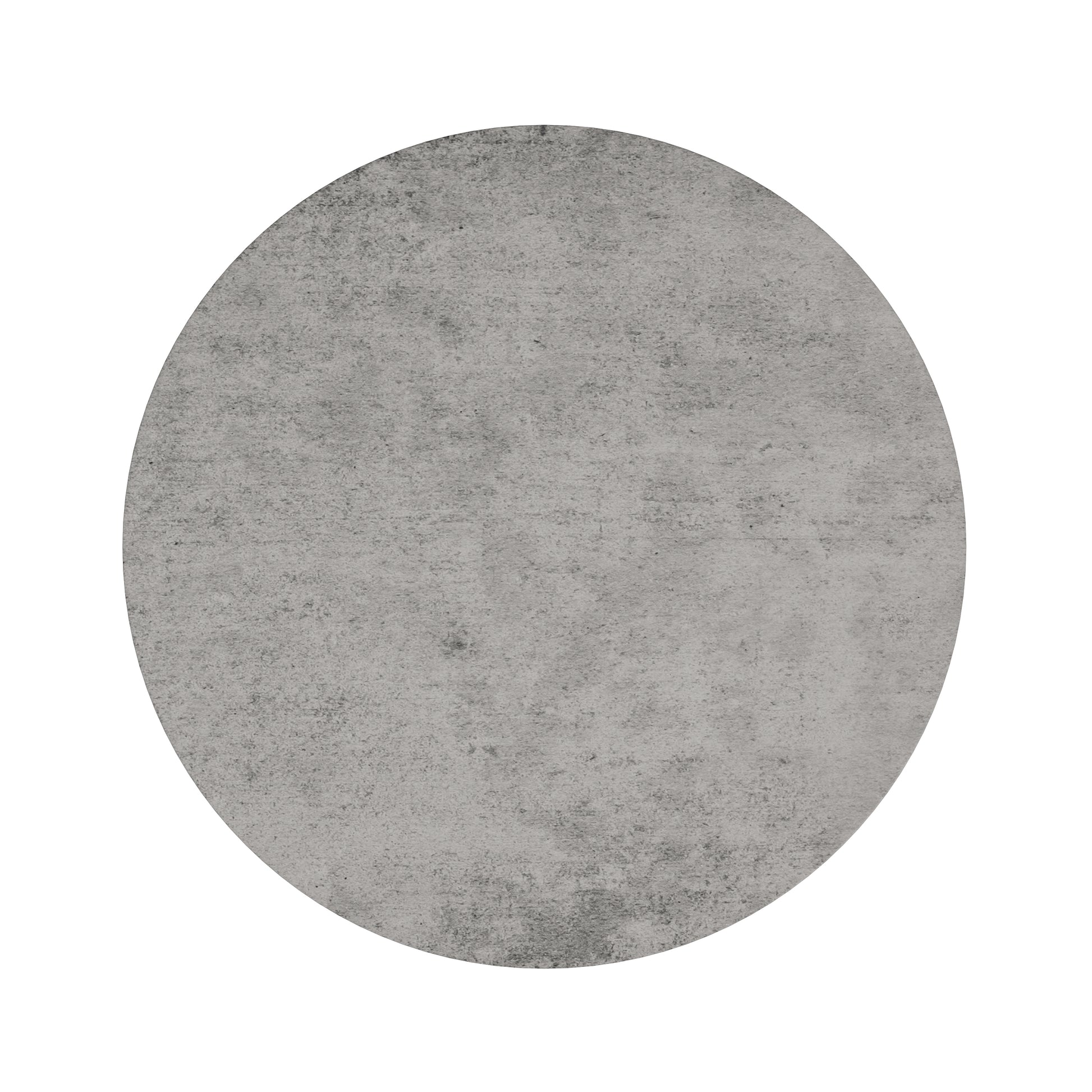 Cement Grey Round Dining Table - 36 Inch for Dining Room