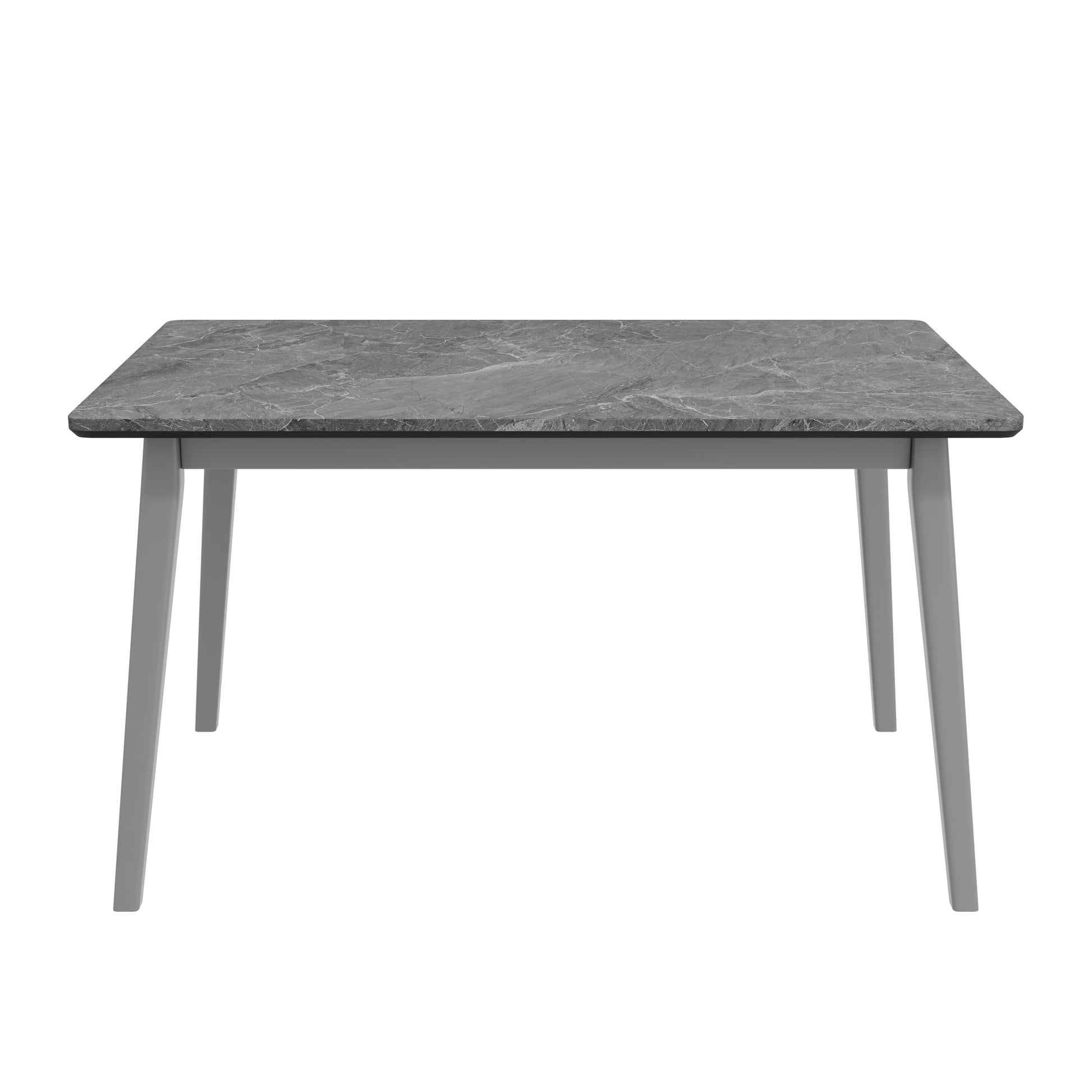 Mid Century Modern Black Dining Table with Smart Top for Dining Room