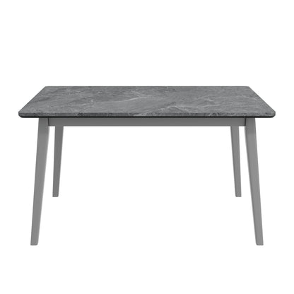 Mid Century Modern Black Dining Table with Smart Top for Dining Room