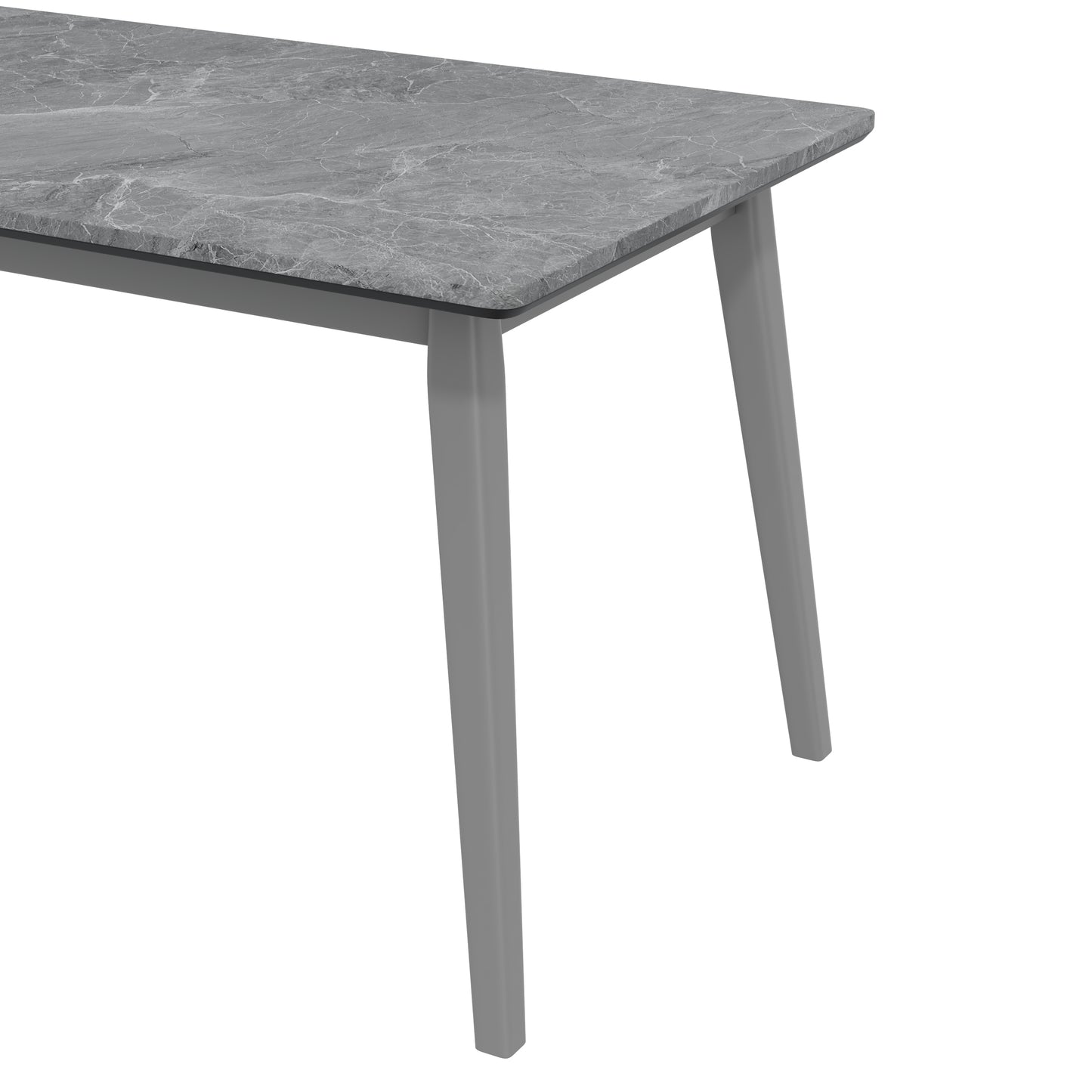 Mid Century Modern Black Dining Table with Smart Top for Dining Room