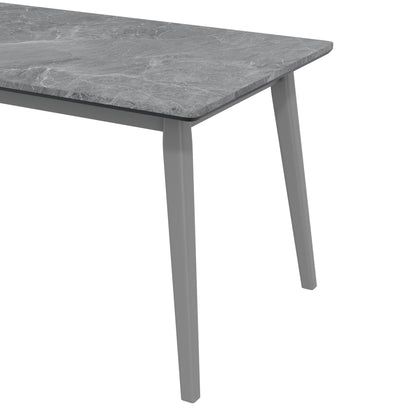 Mid Century Modern Black Dining Table with Smart Top for Dining Room